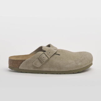 BIRKENSTOCK UNISEX CALZATURE BOSTON SUEDE LEATHER FADED KHAKI 36, 37-2, 38-2, 39, 40-2, 41-2, 42, 43, 44-2, 45 immagine n. 1/5