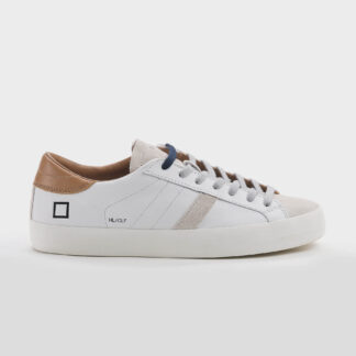 D.A.T.E UOMO CALZATURE SNEAKERS PELLE BIANCO CUOIO 40-2, 42, 43, 45 immagine n. 1/5