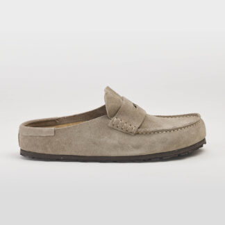 BIRKENSTOCK UNISEX CALZATURE NAPLES SUEDE LEATHER WRAP TAUPE 36, 37-2, 38-2, 40-2, 41-2, 42, 43, 44-2, 45, 46 immagine n. 1/3