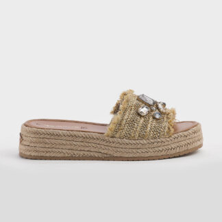 TAMARIS DONNA CALZATURE CIABATTA ZEPPA CORDA PIETRE 36, 37-2, 38-2, 39, 40-2, 41-2 immagine n. 1/5