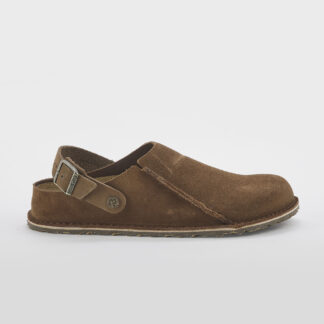 BIRKENSTOCK UNISEX CALZATURE LUTRY SUEDE LEATHER DARK TEA 37-2, 40-2, 41-2, 42, 43, 45 immagine n. 1/5