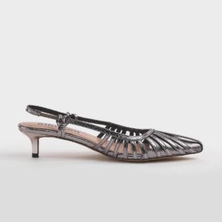 BIBI LOU DONNA CALZATURE SLING BACK IN PELLE CANNA DI FUCILE 37-2, 38-2, 39, 40-2 immagine n. 1/5