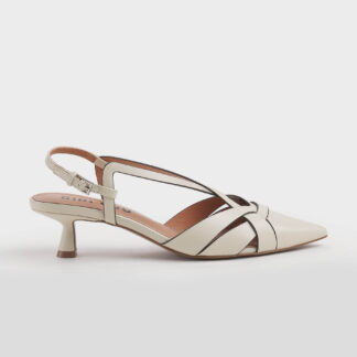 BIBI LOU DONNA CALZATURE CHANEL IN PELLE OFF WHITE 36, 37-2, 38-2, 39, 40-2, 41-2 immagine n. 1/5