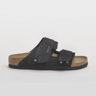 BIRKENSTOCK DONNA CALZATURE CIABATTA 2 FASCE STRAPPO NERO 36, 37-2, 38-2, 40-2, 41-2, 43, 45 immagine n. 1/5