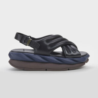 4CCCCEES DONNA CALZATURE SANDALO JAPAN PELLE NERO 37-2, 38-2, 39, 41-2 immagine n. 1/5