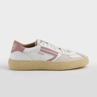 PURAI DONNA Donna SNEAKERS PELLE BIANCO ROSA ANTICO 37-2, 39, 40-2, 41-2, 42 immagine n. 1/5