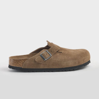 BIRKENSTOCK UNISEX CALZATURE BOSTON SUEDE DARK TEA 37-2, 38-2, 40-2, 41-2, 42, 43, 44-2, 45, 46 immagine n. 1/4