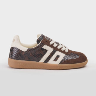 BACK 70 DONNA CALZATURE SNEAKER PITONE MORO 36, 37-2, 38-2, 39, 40-2, 41-2 immagine n. 1/5