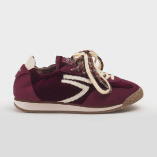 PURAI DONNA CALZATURE SNEAKERS RUNNING IN VELLUTO VINO 36, 37-2, 38-2, 39, 40-2, 41-2 immagine n. 1/5
