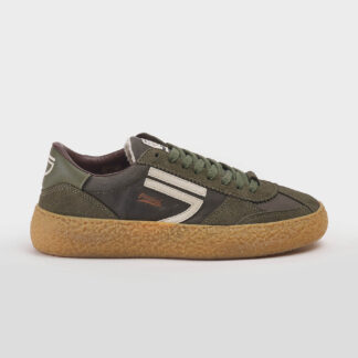 PURAI UOMO CALZATURE SNEAKERS PELLE MILITARE 40-2, 41-2, 42, 43, 44-2, 45 immagine n. 1/5