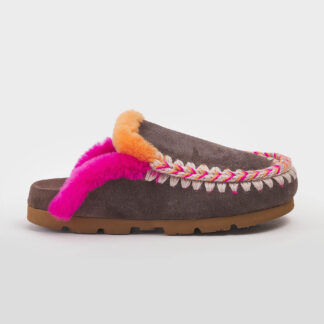 MOU DONNA CALZATURE SABOT CAMOSCIO MORO MULTI 37-2, 38-2, 39 immagine n. 1/5