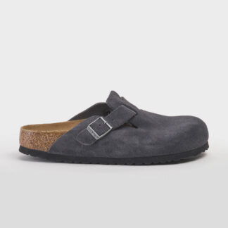BIRKENSTOCK UNISEX CALZATURE BOSTON SUEDE CHARCOAL 36, 37-2, 38-2, 40-2, 43, 44-2, 45, 46 immagine n. 1/5