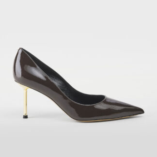 NINALILOU DONNA CALZATURE DECOLTE' VERNICE EBANO 36, 37-2, 37, 38-2, 38, 39, 40-2 immagine n. 1/5