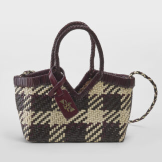 VIPERA DONNA BORSA MONET MADRAS IN PELLE INTRECCIATA IVORY un immagine n. 1/5