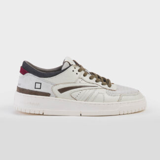 D.A.T.E UOMO CALZATURE SNEAKERS TORNEO PELLE BIANCO ANTRACITE 40-2, 42, 43, 44-2, 45 immagine n. 1/5