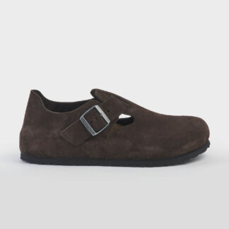 BIRKENSTOCK UNISEX CALZATURE LONDON SUEDE MOCCA 40-2, 41-2, 42, 43, 44-2, 45 immagine n. 1/5