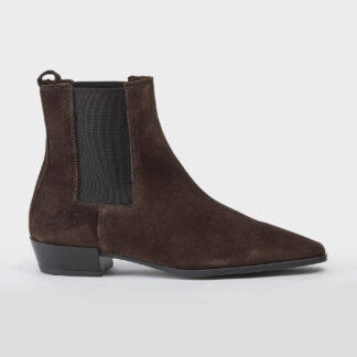 COPENHAGEN DONNA CALZATURE STIVALETTO IN CAMOSCIO CHOCOLATE 36, 37-2, 38-2, 39, 40-2 immagine n. 1/5