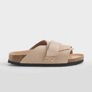 BIRKENSTOCK UNISEX CALZATURE KYOTO NABUCK NEW BEIGE 36, 37-2, 38-2, 39, 40-2, 41-2 immagine n. 1/4