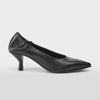 POMME D'OR DONNA CALZATURE DECOLTE' ARRICCIATA PELLE NERO 36, 37-2, 37, 38-2, 38, 39, 40-2, 41-2 immagine n. 1/5