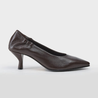POMME D'OR DONNA CALZATURE DECOLTE' ARRICCIATA PELLE MORO 37-2, 37, 38-2, 38, 39, 40-2, 41-2 immagine n. 1/5