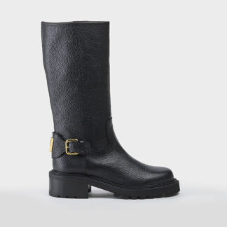 VIA ROMA 15 DONNA CALZATURE STIVALE PELLE MARTELLATA NERO 37-2, 37, 38-2, 39, 40-2, 41-2 immagine n. 1/5