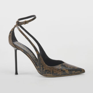 NINALILOU DONNA CALZATURE SLING BACK IN PELLE STAMPA PITONE 36, 37-2, 37, 38-2, 38, 39, 40-2 immagine n. 1/5
