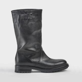 PAWELK'S DONNA CALZATURE BYKERS PELLE NERO 37-2, 38-2, 39, 40-2, 41-2 immagine n. 1/5