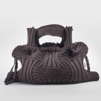 PLEATS DONNA BORSA BIG BOW BAG GLITTER BROWN un immagine n. 1/5