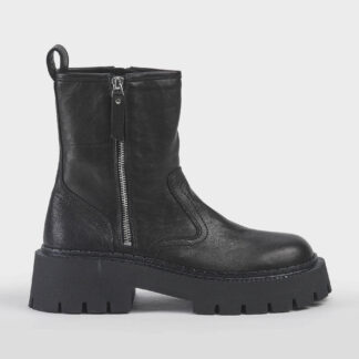 VIC MATIE' DONNA CALZATURE BEATLES ZIP PELLE NERO 36, 37-2, 38-2, 39, 40-2 immagine n. 1/5