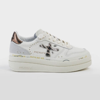 PREMIATA DONNA CALZATURE SNEAKERS MICOL PELLE BIANCO MACULATO 36, 37-2, 38-2, 39, 40-2, 41-2 immagine n. 1/5