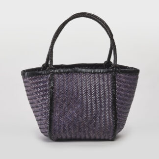 VIPERA DONNA BORSA RUBENS IN PELLE INTRECCIATA ARDESIA CHOCO un immagine n. 1/5