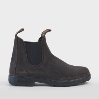 BLUNDSTONE UNISEX BEATLES CHELSEA BOOTS NABUCK DARK BROWN 6-2, 7, 7-2, 8, 8-2, 9-2, 9, 10, 10-2, 11 immagine n. 1/5